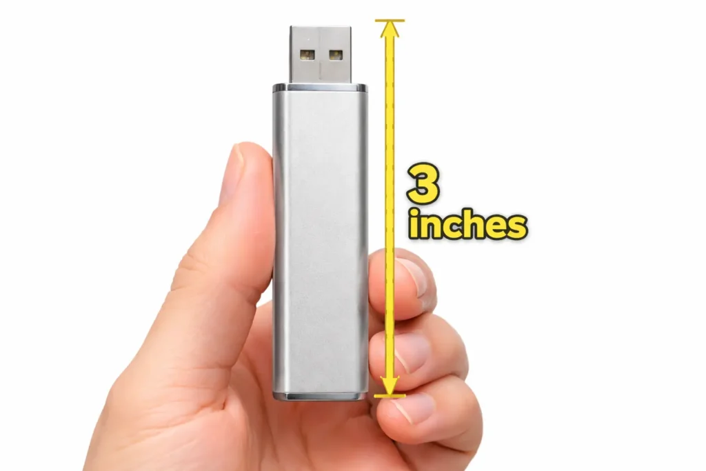 3 inch USB flash drive