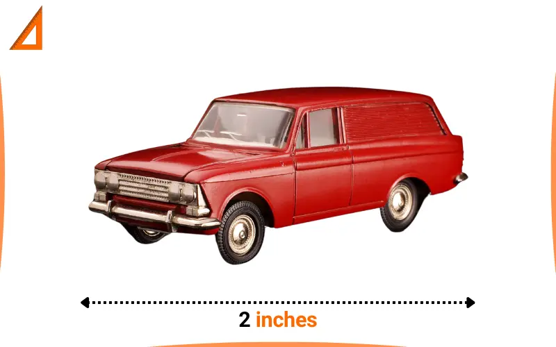 how long is 2 inches