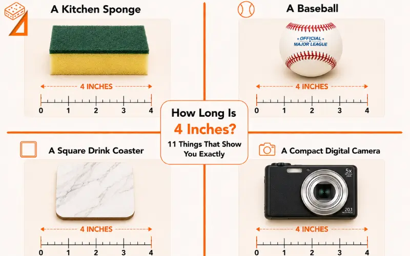 how long is 4 inches
