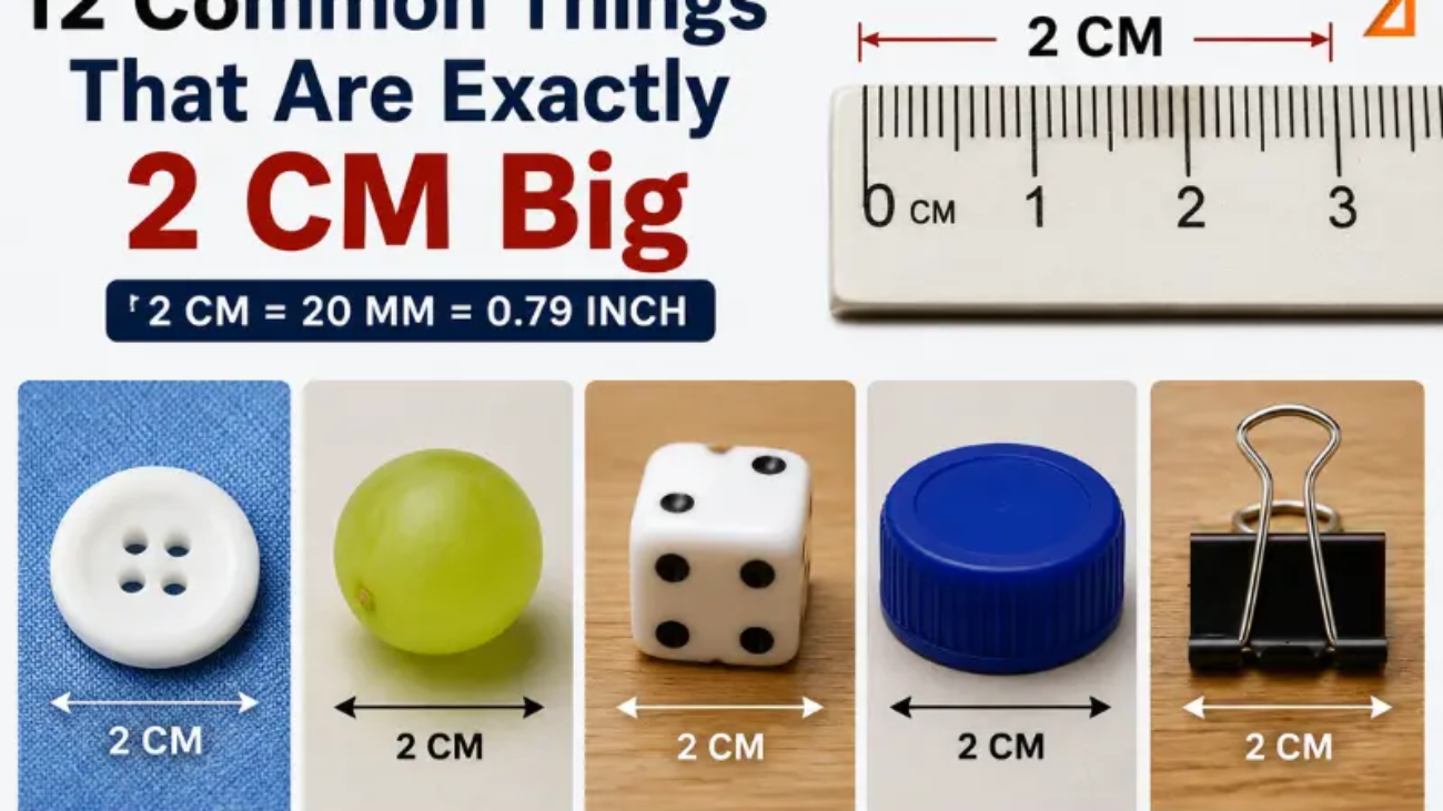 How big is 2 cm