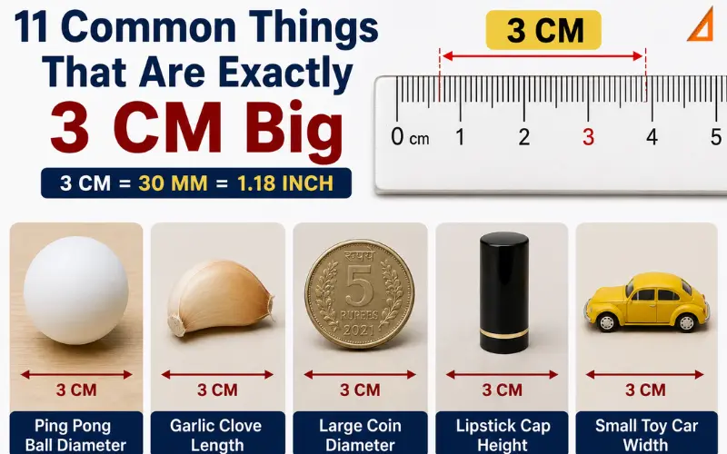 How big is 3 cm