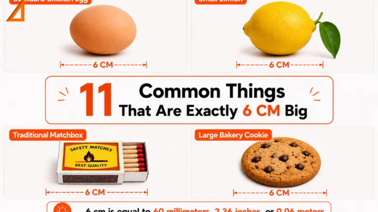 How big is 6 cm