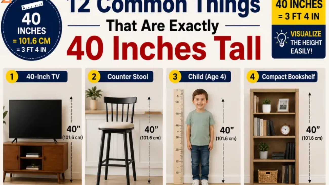 How tall is 40 inches