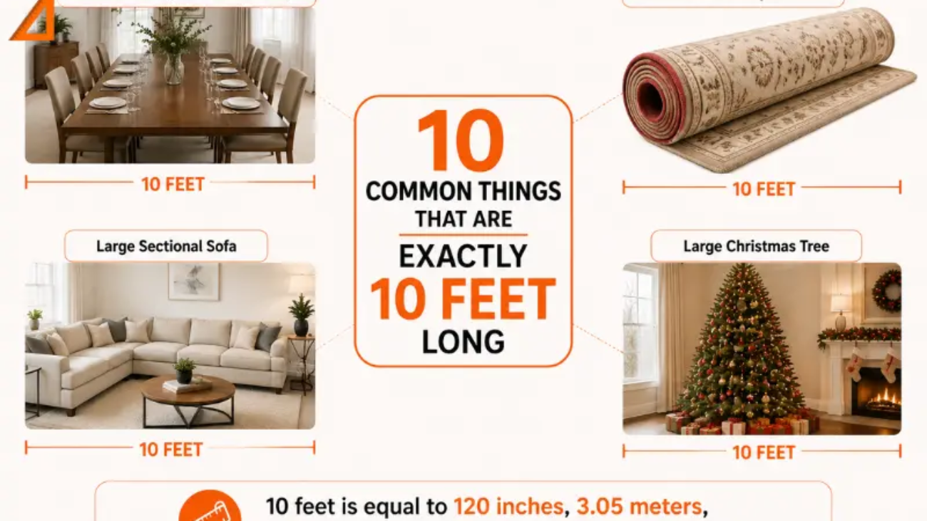 How long is 10 feet