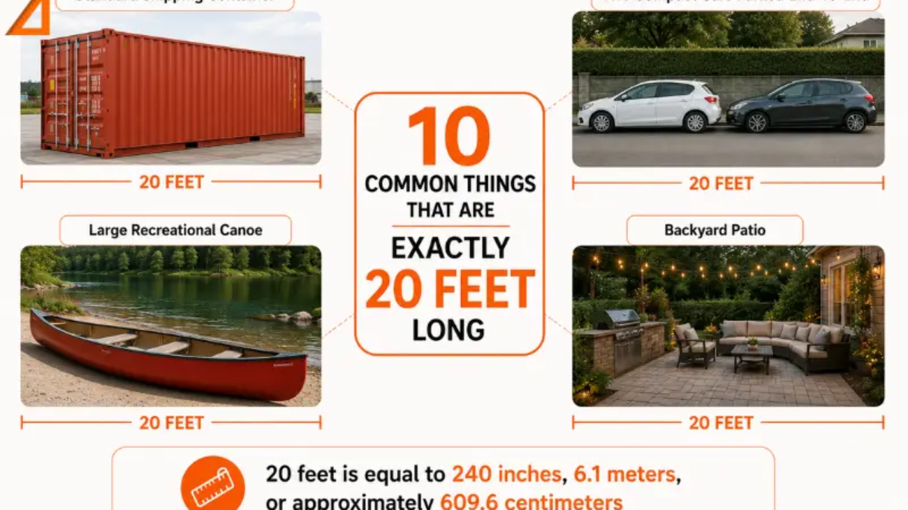 How long is 20 feet