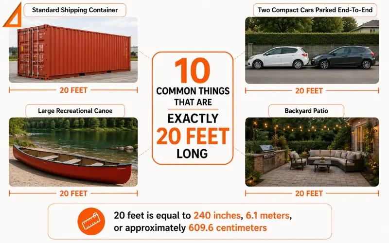 How long is 20 feet