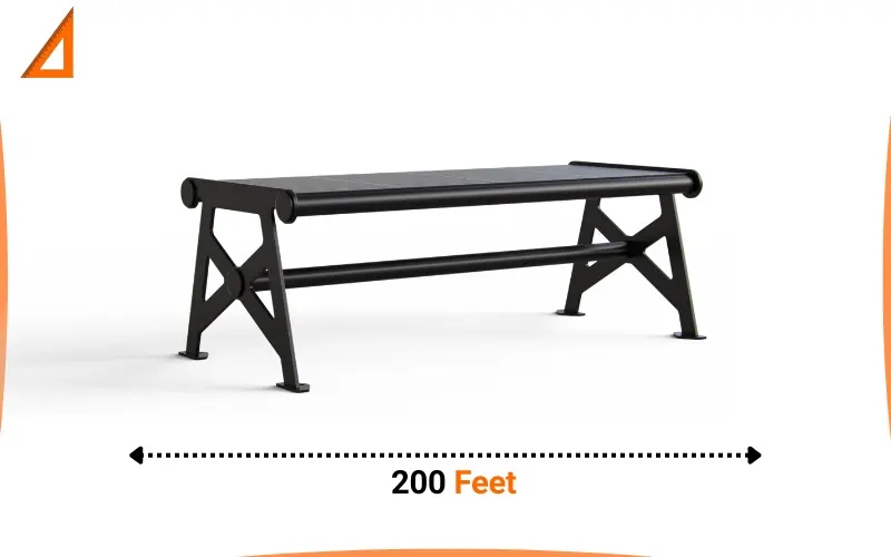 How long is 200 feet