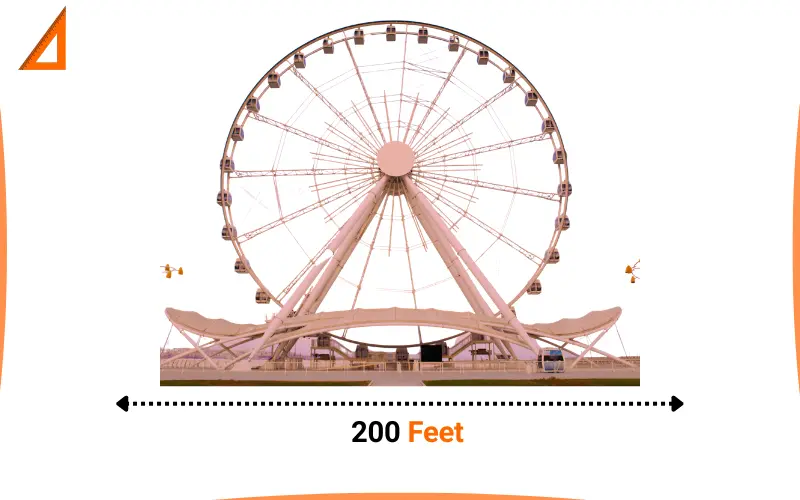 How long is 200 feet