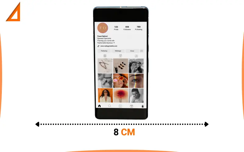 how big is 8 cm