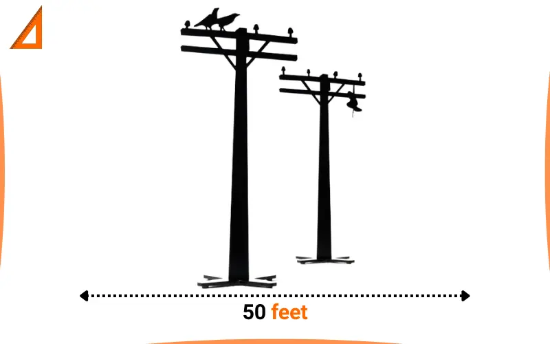 how tall is 50 feet