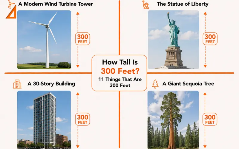 how tall is 300 Feet