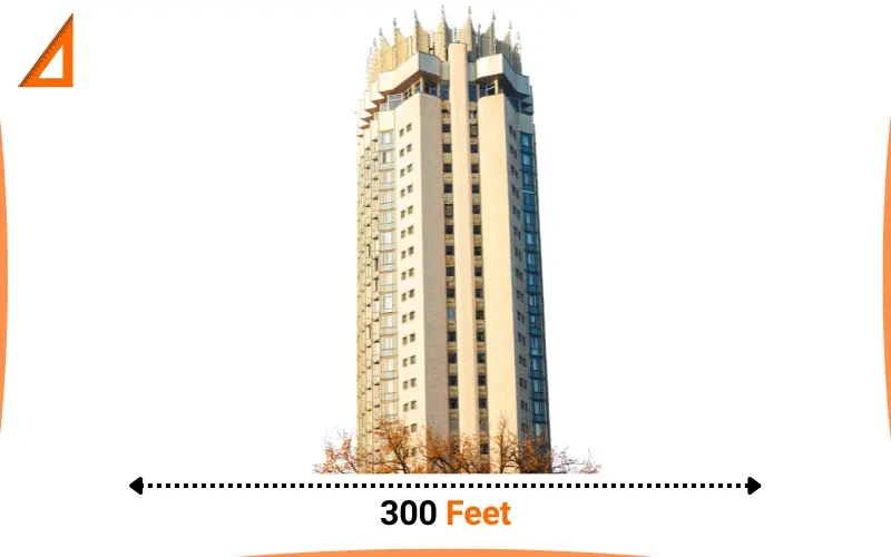 how tall is 300 Feet